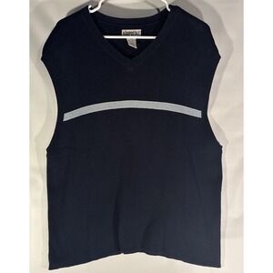 Vintage Y2K Aeropostale Sweater Vest Fair Isle 100% Cotton Men's XL Sleeveless